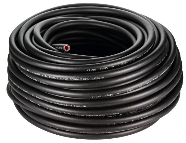 TRICOFLEX AIRSOFT braided hose, black PVC 13 mm