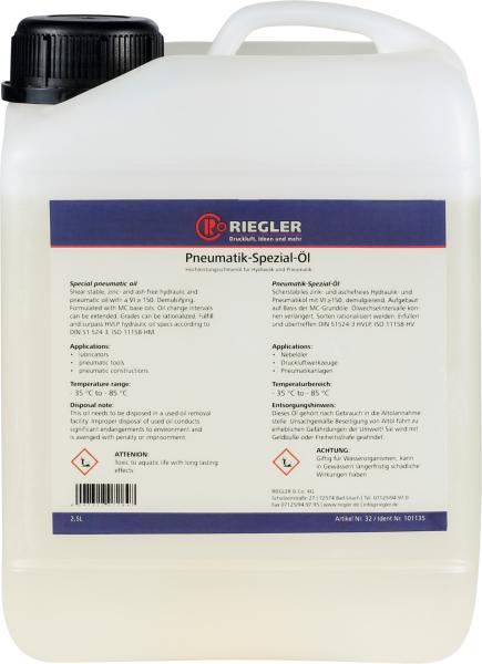 RIEGLER Special pneumatic oil 2,5 l