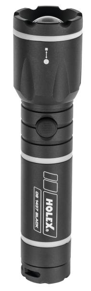 LED torch with batteries BLACK