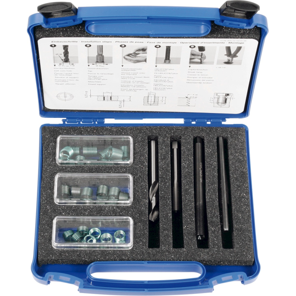 เครื่องมือช่าง ชุดซ่อมสำหรับซ่อมเกลียว Helicoil thread repair kit M2,5