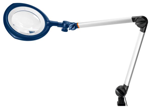 Magnifying Glasslamp LED w. add-on lens