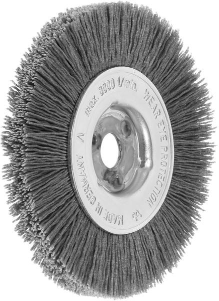 Single segment wheel brush nylon grit320