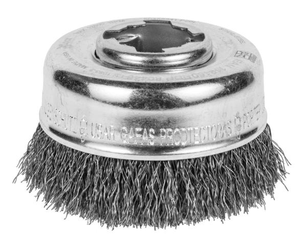 Cup brush X-LOCK steel wire 0,5