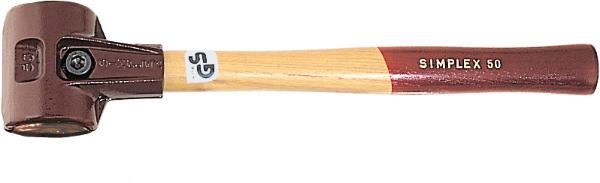 Soft mallet without inserts, with handle #30g