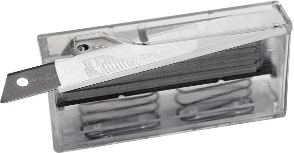 Pk à 50 snap-off blades tin-coated 18 mm