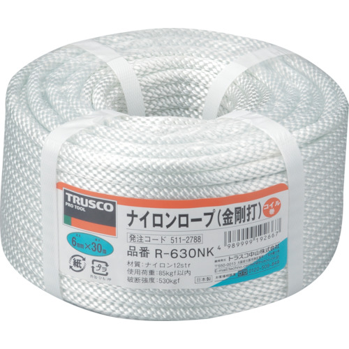 TRUSCO Nylon Rope（solid cord braided type）