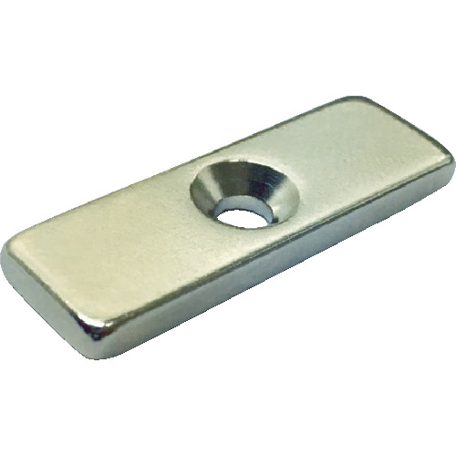 TRUSCO Neodymium Magnet（polygonal, with countersunk screw holes）