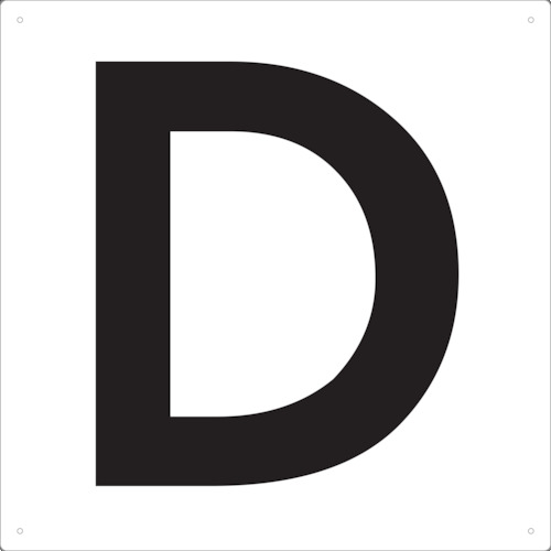 TRUSCO Display Board（alphabet/white）