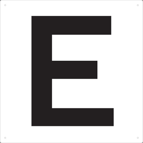 TRUSCO Display Board（alphabet/white）