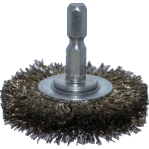 TRUSCO Wheel Brush with Shaft（shaft diameter 6.35mm）
