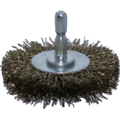 TRUSCO Wheel Brush with Shaft（shaft diameter 6.35mm）