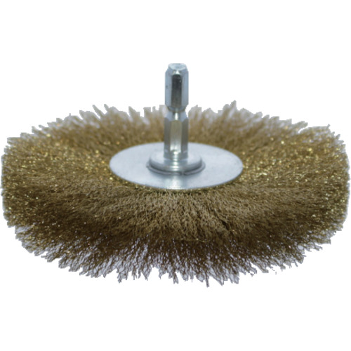 TRUSCO Wheel Brush with Shaft（shaft diameter 6.35mm）