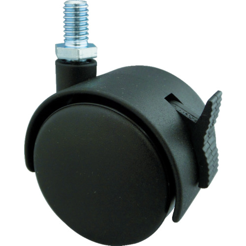 TRUSCO Threaded Type Double Wheel Caster（nylon wheel）