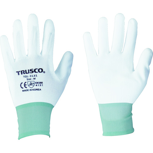 TRUSCO Nylon Gloves PU Palm Coating（including 10 pairs）