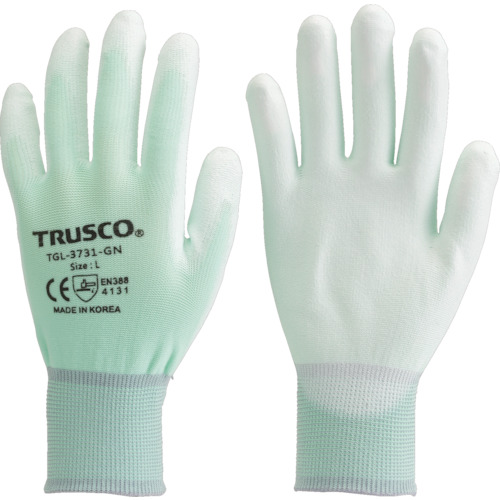 TRUSCO Color Nylon Gloves PU Palm Coating