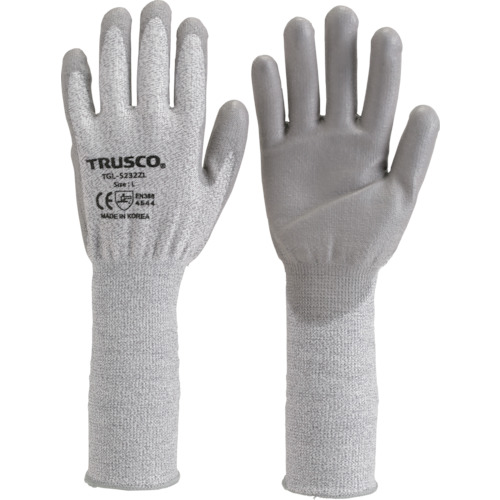 TRUSCO Fiberglass Gloves PU Palm Coating