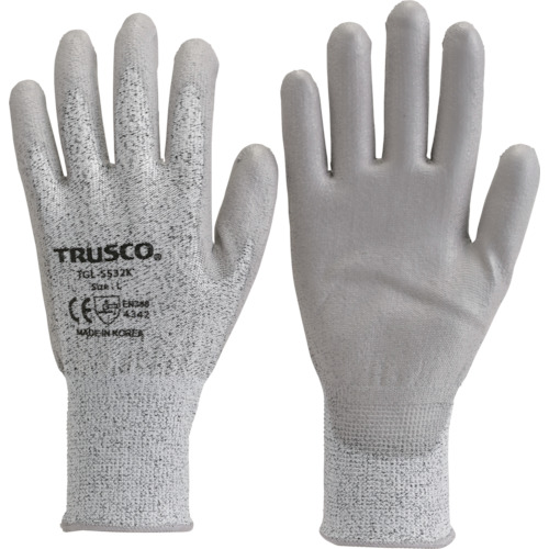 TRUSCO HPPE Gloves PU Palm Coating