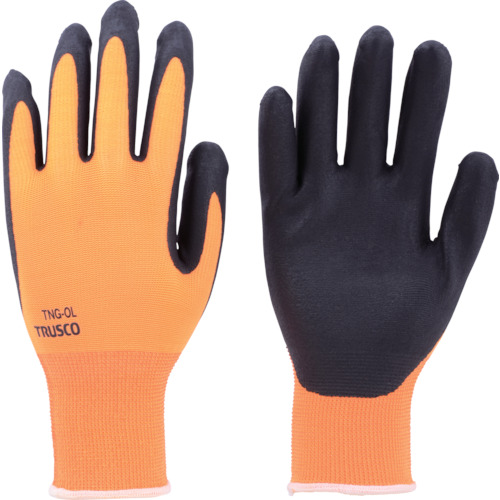 TRUSCO Liquid Crystal Compliant Anti-slip Nitrile Gloves