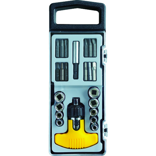 TRUSCO T-type Ratchet Screwdriver Tool Set