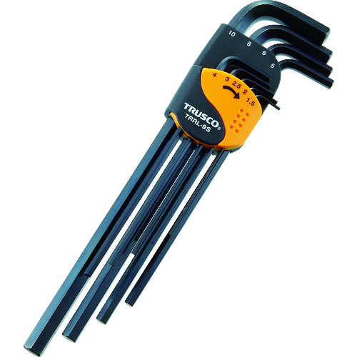 TRUSCO TRRL-140 Hex Key Wrench, Long Type, 14mm (0.6 Inch), Chrome Vanadium Steel - View #8