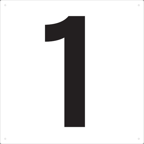 TRUSCO Display Board（number/white）