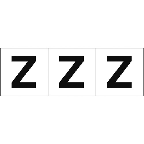 TRUSCO Alphabet Sticker（english characters, white）