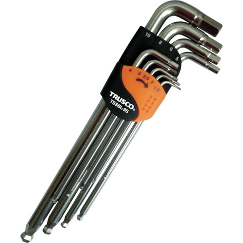 TRUSCO Stainless Steel Ball Point Hexagonal Wrench（long type）