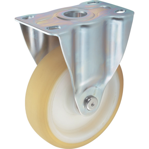 TRUSCO Plate Type Noise Reduction Caster（nylon wheel urethane tire）