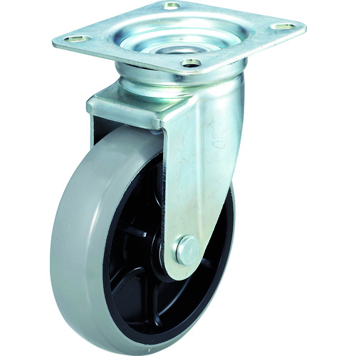 TRUSCO Plate Type Caster（nylon wheel urethane tire）
