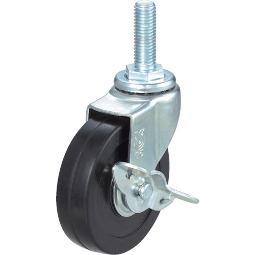 TRUSCO Threaded type Conductive Caster（rubber wheel）