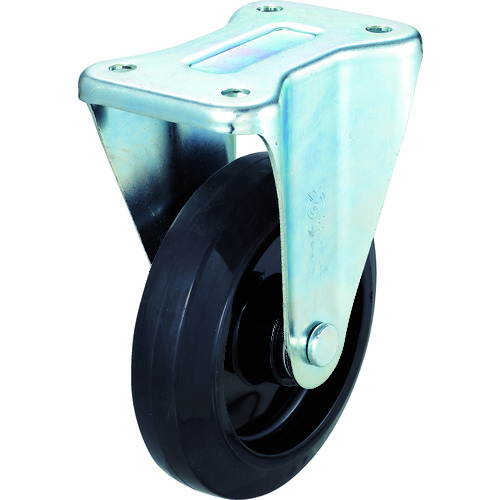 TRUSCO Plate Type Caster（nylon wheel rubber tire）