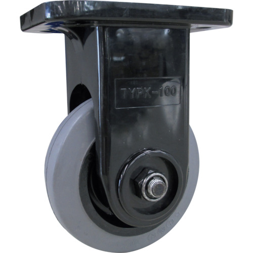 TRUSCO Plate Type Noise Reduction Caster（nylon wheel rubber tire）