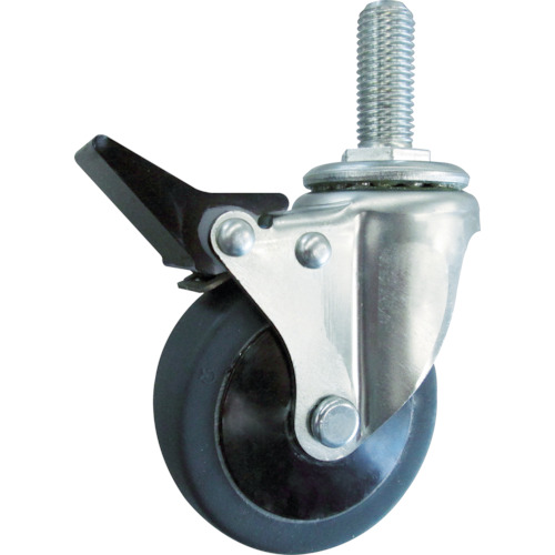 TRUSCO Threaded Type Noise Reduction Caster（elastomer wheel）
