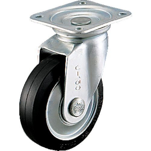 SISIKU Plate Type Caster（pressed rubber wheel）