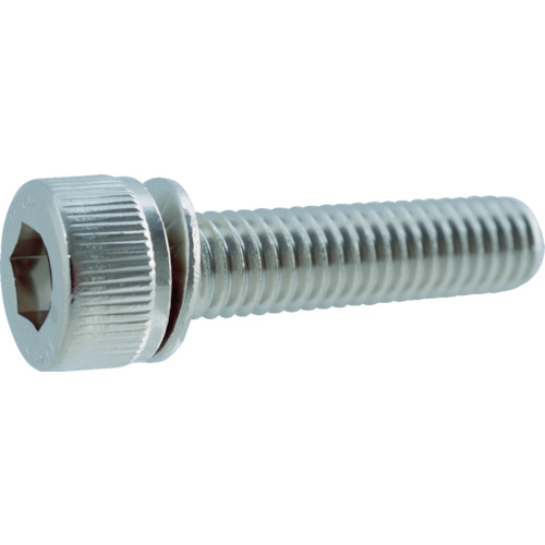 TRUSCO Hexagon Socket Head Cap Bolt with Serrated Conical Spring Washer