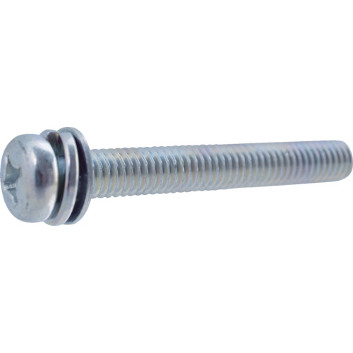 TRUSCO Pan Head Screw with Captive Washer（steel, with round washer）