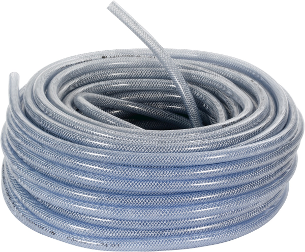 Braided Hose 13Mmx50M, Pvc Clear