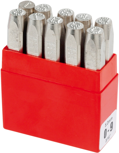 LETTER PUNCH SET Dotstress 0-9