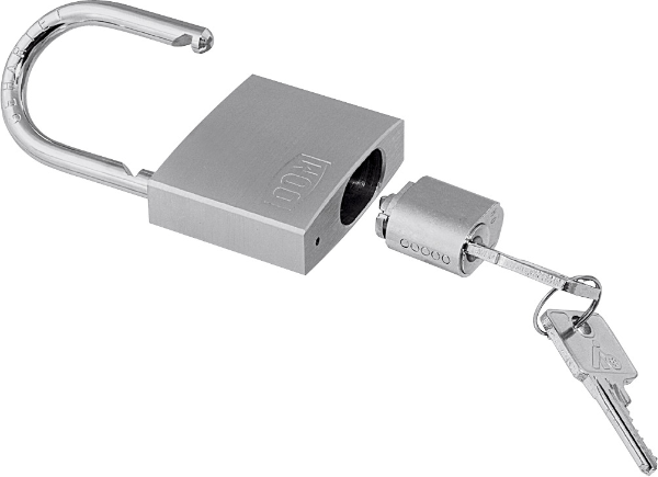 DOM CYLINDER PADLOCK, KEYED ALIKE
