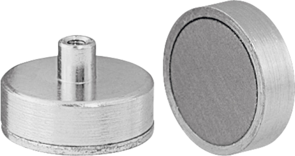 FLAT MAGNET WITH THREAD SMCO