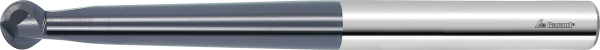 Carbide ball-nosed end mill TiAlN