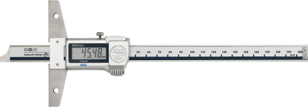 เครื่องมือช่าง  เวอร์เนีย Digital depth gauge IP 67 with data output 200 mm