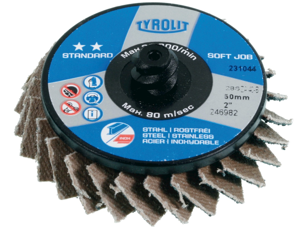 เครื่องมือช่าง หัวขัดและผ่านขัดผิดชิ้นงาน Soft job flap disc Ï 50.8mm 