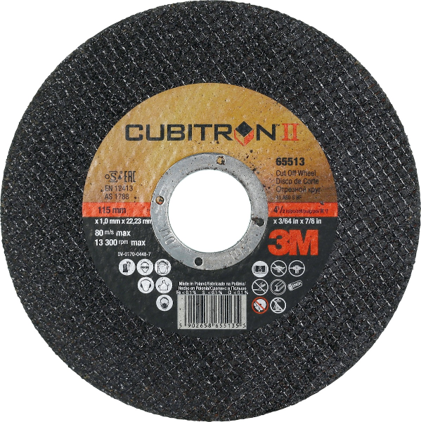 เครื่องมือช่าง ใบเจียร 3M Cut-off disc CUBITRON II 1mm