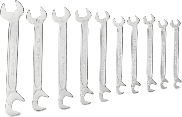 Small open-ended spanner set
