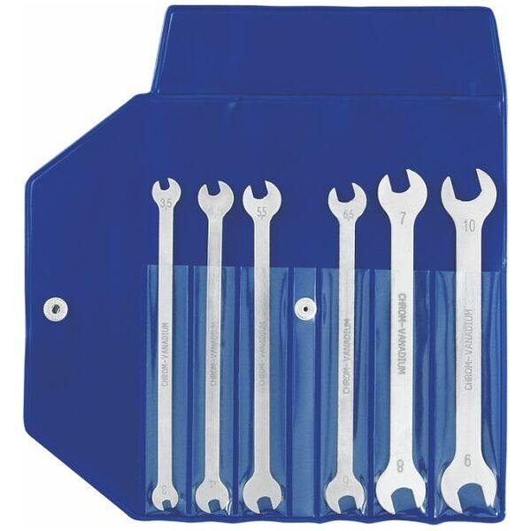 Small open-ended spanner set