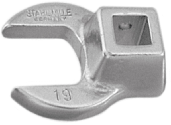 Crowfoot wrench open jaw, square 3/8