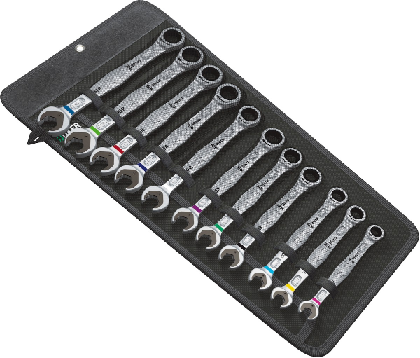 Ratchet ring spanner set 11tlg. bag