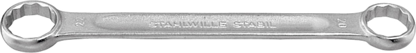 Double-ended ring spanner, flat