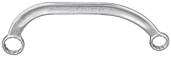 D/ended crescent ring spanner